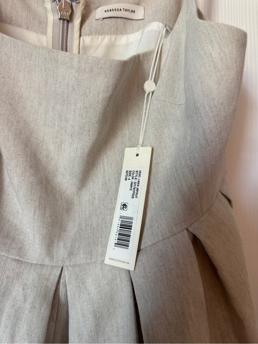 Rebecca Taylor Linen Romper - Picture 6 of 7